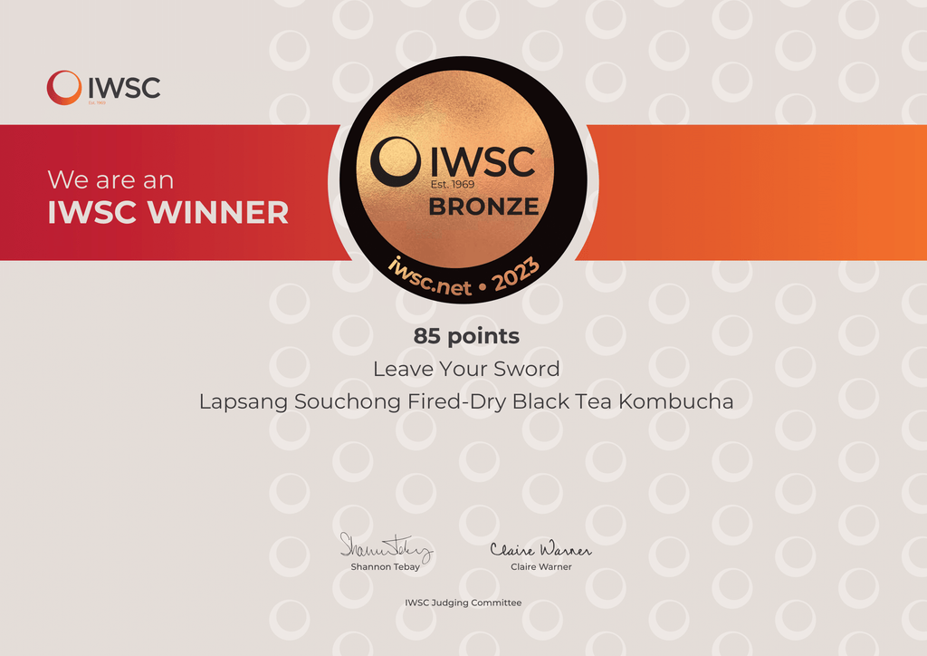 iwsc2023-alt-drinks-certificates-bronze-lapsang souchong-leave your sword kombucha